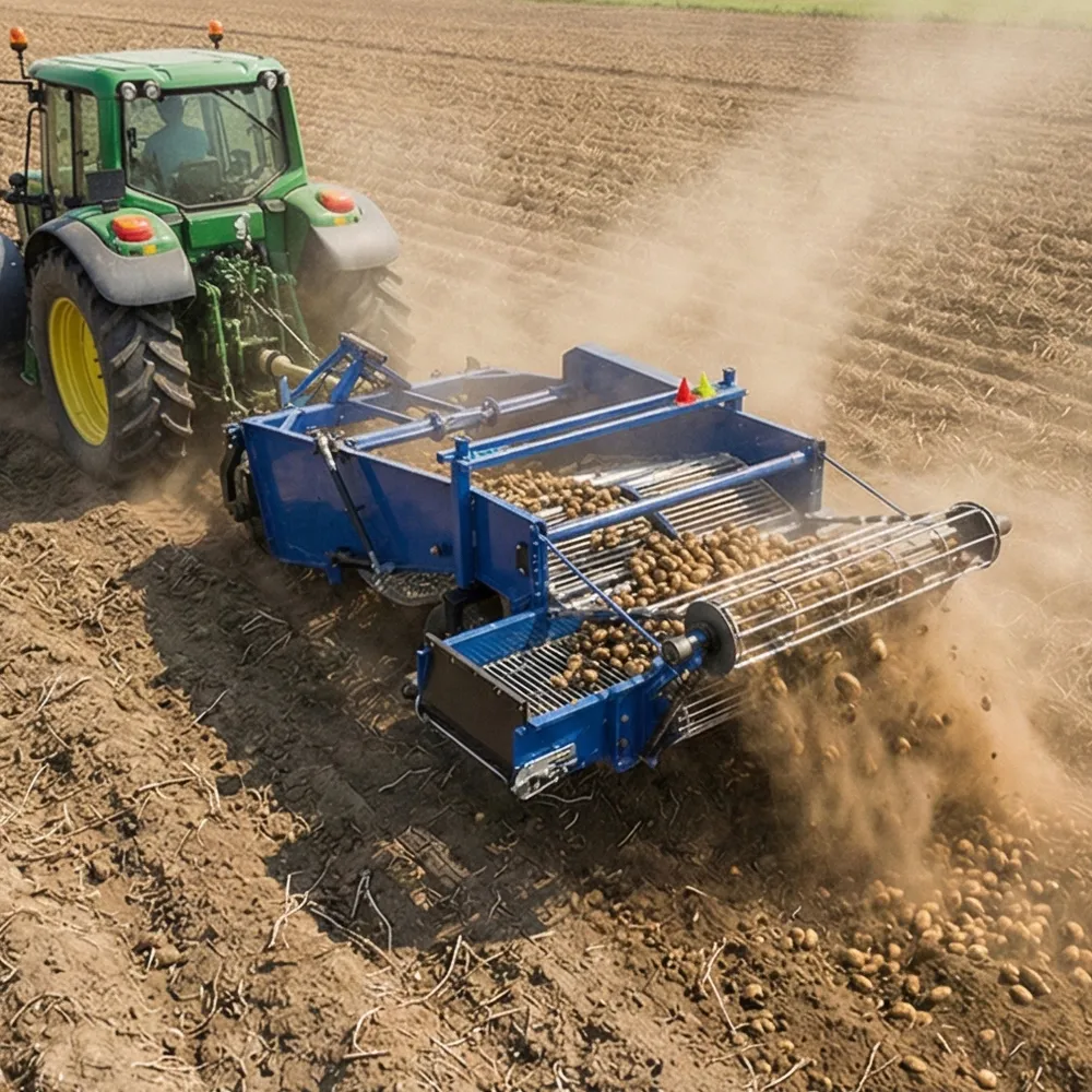 Colhedora de batatas para trator