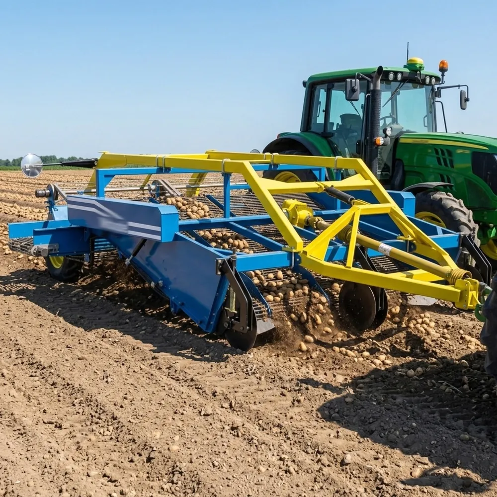 Colhedora de batatas para trator