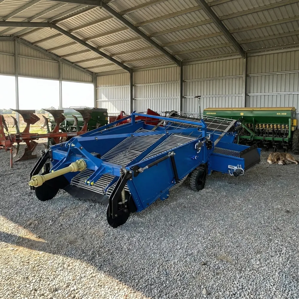 Colhedora de batatas para trator